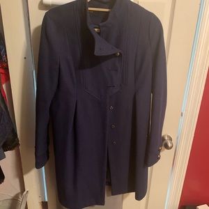 Urban Outfitters Wool coat (navy) Gold buttons